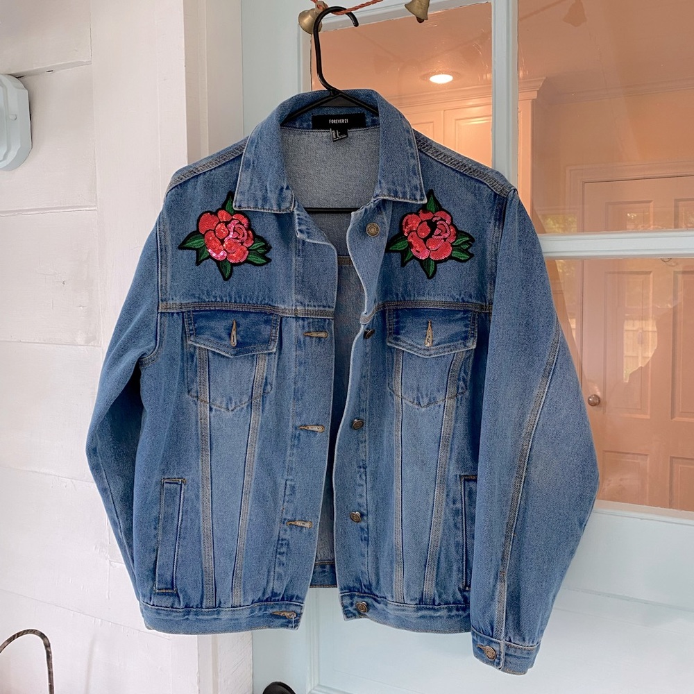 Forever 21 Oversized jean jacket